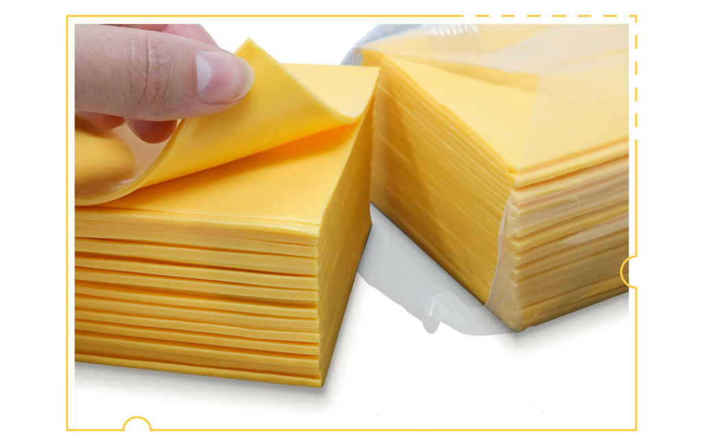 Cheese slices for foodservice